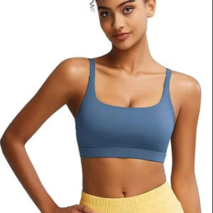 Sujetador Deportivo Personalizado de Alta Sujeción sin Tirantes para Mujer con Logotipo Frontal, Tejido Transpirable de Spandex/Nailon para Fitness y Yoga - Product Image 4