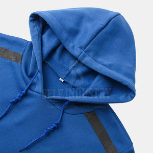 Sudadera con capucha de estilo callejero de algodón 100% personalizada para hombre, Sudadera con capucha ligera de invierno duradera, patrón sólido de contraste de Color - Product Image 3