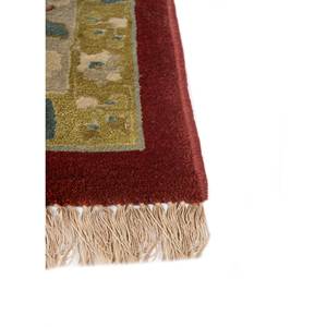 Tapis Aalam Jaipur US vert noué à la main en laine, grand tapis rectangulaire Pae-5557 à motif médaillon pour couloir et salon - Product Image 4