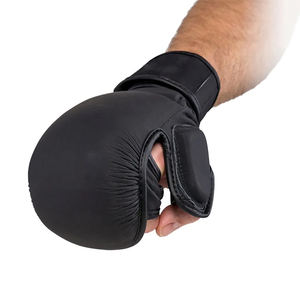 Alta calidad 12oz 16oz MMA Guantes PU Cuero Boxeo Entrenamiento profesional Adulto Práctica MMA Guantes de combate - Product Image 5