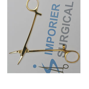 Porte-aiguille réutilisable en acier inoxydable instruments chirurgicaux médicaux pince hémostatique outil de suture conception de pince incurvée droite - Product Image 2