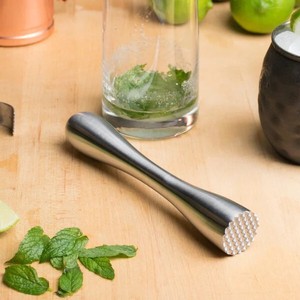 Muddler de Cócteles de Acero Inoxidable Premium, Herramienta de Barra de Doble Extremo de Alta Resistencia para Triturar, Mezclar y Preparar Bebidas Profesionalmente - Product Image 6