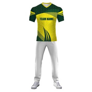 Nuevo diseño de moda superventas, logotipo de equipo personalizado, camiseta de cricket, impresión al por mayor, uniforme de cricket de gran tamaño para hombres - Product Image 2
