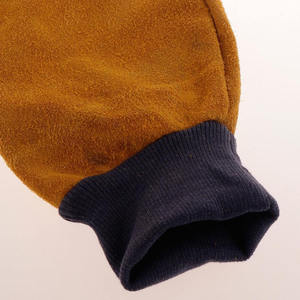 Manchons de soudage en cuir résistant aux flammes Protection fendue Protection résistante à l'abrasion ANSI/ISEA Niveau de coupe 1 Trou pour le pouce - Product Image 2