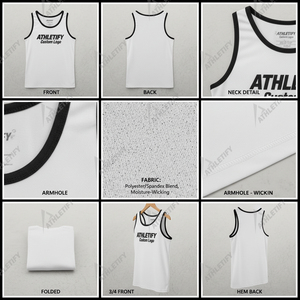 Camiseta sin Mangas de Punto para Hombre, Estilo Urbano, Cuello Redondo, Hecha a Medida, Transpirable, de Secado Rápido, Color Sólido, Algodón y Elastano, Talla Grande - Product Image 5