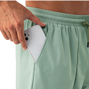 Customizable Men's Casual Athletic Running Gym <b>Sports</b> <b>Shorts</b> Quick Dry Breathable Drawstring Closure <b>Pocket</b> Solid Embroidered - Product Image 2