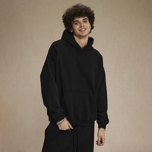 NUEVA Sudadera con Capucha Personalizada de Alta Calidad 100% Algodón, Sudadera Unisex de Estilo Urbano, Sudadera Holgada de Hip Hop para Hombre, Sudadera Gruesa Básica - Product Image 3
