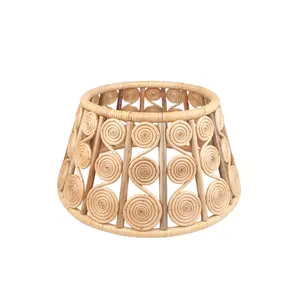 Recién llegado, falda de árbol de Navidad de ratán tejida a mano, Collar de árbol de mimbre Natural para decoración de vacaciones de granja de Vietnam - Product Image 2