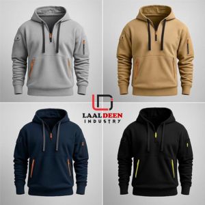 Sweat-shirt à capuche surdimensionné pour homme avec graphisme personnalisé, haute qualité, 100% coton, broderie, ourlet côtelé, épaules tombantes, logo frontal numérique - Product Image 2