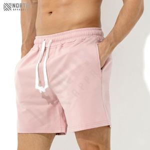 Custom <b>Men's</b> Vintage French Terry Cotton <b>Fleece</b> Sweat <b>Shorts</b> High Street Jogger Sports Wash Blank Drawstring Sublimated Pockets - Product Image 3