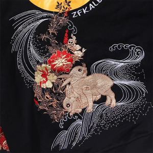 Sweat à capuche d'hiver de qualité supérieure pour hommes personnalisé OEM Design solide Patchwork de luxe brodé tissu polaire écologique respirant - Product Image 3