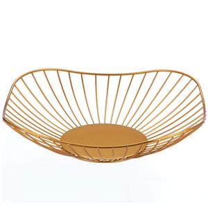 Frutero de Metal Dorado Hecho a Mano de Lujo para Decoración del Hogar, Frutero Decorativo al por Mayor para Hoteles, Restaurantes y Bodas - Product Image 1