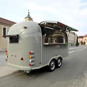 Used Stainless Steel & Aluminum <b>Towable</b> Food Trailer Truck for Hotdog & Ice Cream 2 Years Warranty Mobile Fast Food Service - Product Image 6