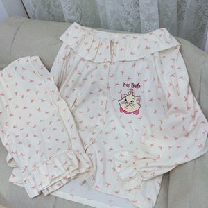 <span class=keywords><strong>Pigiama</strong></span> Personalizzato con Stampa <span class=keywords><strong>Gatto</strong></span> Cartoon per Donne e Ragazze, Maglia a Maniche Lunghe con Pantaloni, Abbigliamento da Notte, Set <span class=keywords><strong>Pigiama</strong></span> 2 Pezzi - Product Image 3