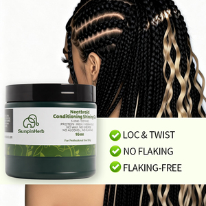 Gel Fijador Extra Fuerte de 16 oz para Cabello Negro, Gel para Peinar con Trenzas y Dreads, Acondicionador con Brillo, Sin Escamas, Sin Grasa, Sin Enjuague - Product Image 5
