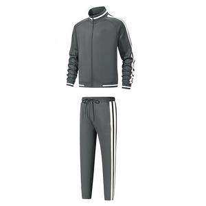 Chándal de poliéster Low Moq para hombre, conjunto de dos piezas, chaqueta de nailon con cremallera y pantalón de chándal, ropa deportiva de gran tamaño personalizada, conjunto para correr - Product Image 6