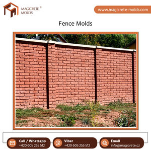 Concessionnaire du moule en silicone de qualité supérieure Moule en caoutchouc pour mur de clôture en béton à double face à vendre - Product Image 2