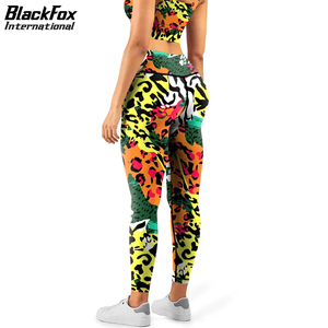 Solid Plus Size Sports Activewear Fashion Bra & <b>Leggings</b> Set for <b>Women</b> Elastic Waist Workout Wear - Product Image 3