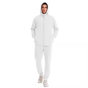 Ensemble sweat-shirt et pantalon de survêtement en coton lourd de haute qualité personnalisé 2025, impression gonflée pour hommes, survêtement pour hommes - Product Image 5