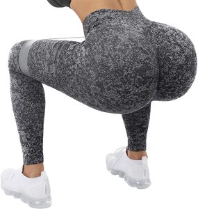 Leggings de yoga pour femmes, taille haute, sans couture, écologiques, respirants |   Pantalons de fitness pour lifter les fesses - Product Image 4