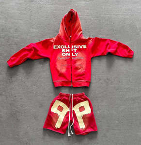 เสื้อฮู้ดดี้สตรีทแวร์ลายโลโก้สั่งทำพิเศษ คุณภาพสูง ล้างสีแบบแอซิดวอช ชุดวอร์มพิมพ์ลายด้วยความร้อน สไตล์วินเทจ ระบายอากาศได้ดี - Product Image 2