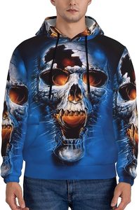 Pull à capuche personnalisé à impression numérique pour hommes Sweatshirts à impression sublimée motif solide - Product Image 2