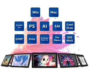Artist 22 2nd Generation <b>Graphics</b> <b>Screen</b> <b>Tablet</b> Adjustable Stand PA6 Battery-free Stylus - Product Image 5