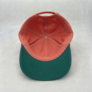 Gorra Snapback de 6 Paneles con Bloques de Color Rosa y Verde, Ajustable, Unisex, Casual, Material de Lona, para las Cuatro Estaciones, con Logotipo Personalizado - Product Image 5