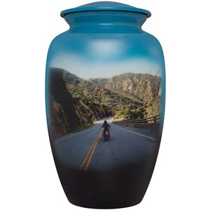 Urne funéraire faite à la main en métal massif de style américain de meilleure qualité fournitures funéraires en gros pour l'enterrement des cendres des êtres chers - Product Image 3