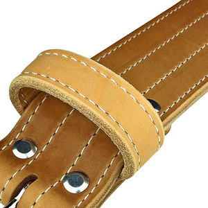 เข็มขัดยกน้ำหนักหนังแบบยกกระชับ10มม. เข็มขัดพยุงหลังสำหรับเล่นยิมออกแบบโลโก้ได้ตามต้องการ - Product Image 6