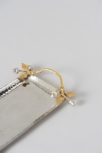 Traditional Design Elegant <b>Decorative</b> Aluminium Serving Tray <b>for</b> Ramadan Weddings and Diwali Modern Style by Faizacraft - Product Image 3