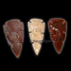 Puntas de Flecha de Ágata Pulida, Mezcla de Minerales Naturales de Moda, Hechas a Mano, Colgante de Piedra Preciosa - Product Image 5