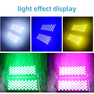 Arandela de pared de doble cabezal IP65 Luz de escenario Lámpara de proyección RGBW Iluminación de paisaje impermeable DMX512 Luces de inundación LED a todo color - Product Image 3