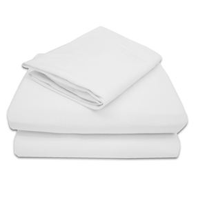 Bulk 100% Cotton Satin Hotel Bedding Set White <b>King</b> <b>Size</b> <b>Bed</b> Sheet with Cover Woven Plain Style <b>Low</b> Price for Sale - Product Image 5