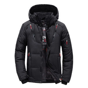 Veste matelassée d'hiver pour homme FIXFOX SPORTS, personnalisée, de haute qualité, à capuche, épaisse, imperméable, respirante, coupe-vent, pour activités de plein air - Product Image 1