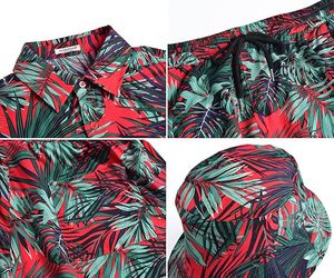 Ensembles de survêtements pour hommes Shorts Polos à fermeture éclair quart de tour Shorts inférieurs Tenues de sport Ensembles de survêtements d'été Ensembles courts décontractés hawaïens Confortables - Product Image 5