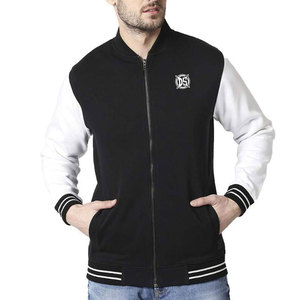 Hot Selling Men's High Street Style Varsity Jacket OEM Service Multi-Color <b>Wool</b> & Canvas Fabric Stand Collar Quick Dry Windproof - Product Image 1