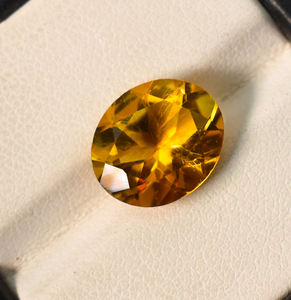 Citrino natural de Madeira, calidad AAA, forma ovalada de 12x10x7 mm, citrino ovalado para la fabricación de joyas, facetado, 4.12 ct - Product Image 2