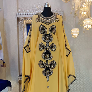 Caftan de soirée jaune doré - Product Image 1