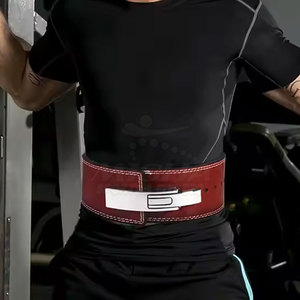 Ceinture de musculation en cuir de vachette - Soutien respirant et réglable pour les levées lourdes et la stabilité du tronc - Product Image 3