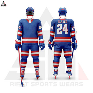 Uniformes de hockey sur glace pour hommes de haute qualité confortables et respirants avec un design unique Offre Spéciale prix bon marché à vendre - Product Image 4