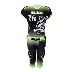 Nueva Llegada de Uniformes de Fútbol Americano Personalizados - Manga Corta, Impresos, 100% Poliéster, Ajuste Delgado, Logotipo Personalizado, Protección Anti-UV - Product Image 3