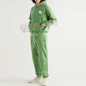 Sudadera con capucha para hombre con efecto de lavado mineral y diseño de ropa urbana Sudadera con capucha básica de lavado ácido - Product Image 2