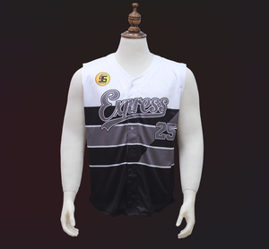 Conjuntos de Camisetas de Béisbol sin Mangas Sublimadas Personalizadas de Alta Calidad, Talla Grande, Secado Rápido, Diseño Transpirable, 100% Poliéster - Product Image 1