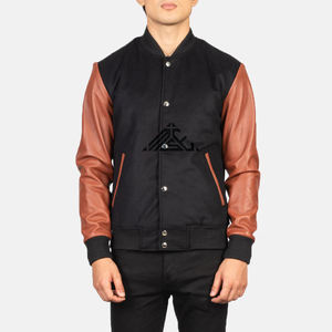 Heavy Duty <b>Black</b> Leather Jacket for Men with Full Customization Options Targeting Global Urban Streetwear Brands - Product Image 4