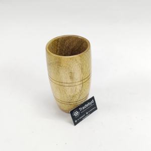 Tradebyd Gobelet rustique en verre durable en bois fait à la main pour la décoration de la table à manger et de la cuisine - Product Image 3