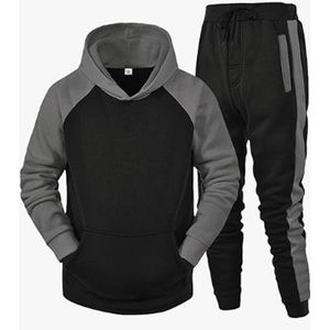 Custom <b>Men's</b> <b>Pullover</b> Hoodie Tracksuits Manufacturer Custom High Quality 100% Cotton Fleece Casual Blank Plain <b>Men's</b> Tracksuits - Product Image 1