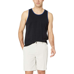 เสื้อกล้ามผู้ชายรัดรูปปกติสีดำ, เสื้อกล้ามแบบแห้งเร็วสีตามสั่ง - Product Image 4