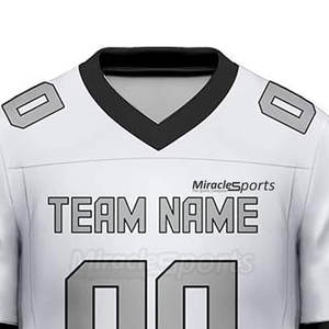 Maillot de football américain avec logo personnalisé de conception supérieure Maillots de football américain respirants évacuant l'humidité - Product Image 3