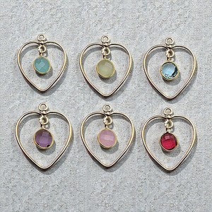 Charme en forme de cœur en tourmaline rose de 6 mm, argent 925 - Charme en pierre précieuse ronde sertie dans un cadre, pour création de bijoux DIY - Product Image 3